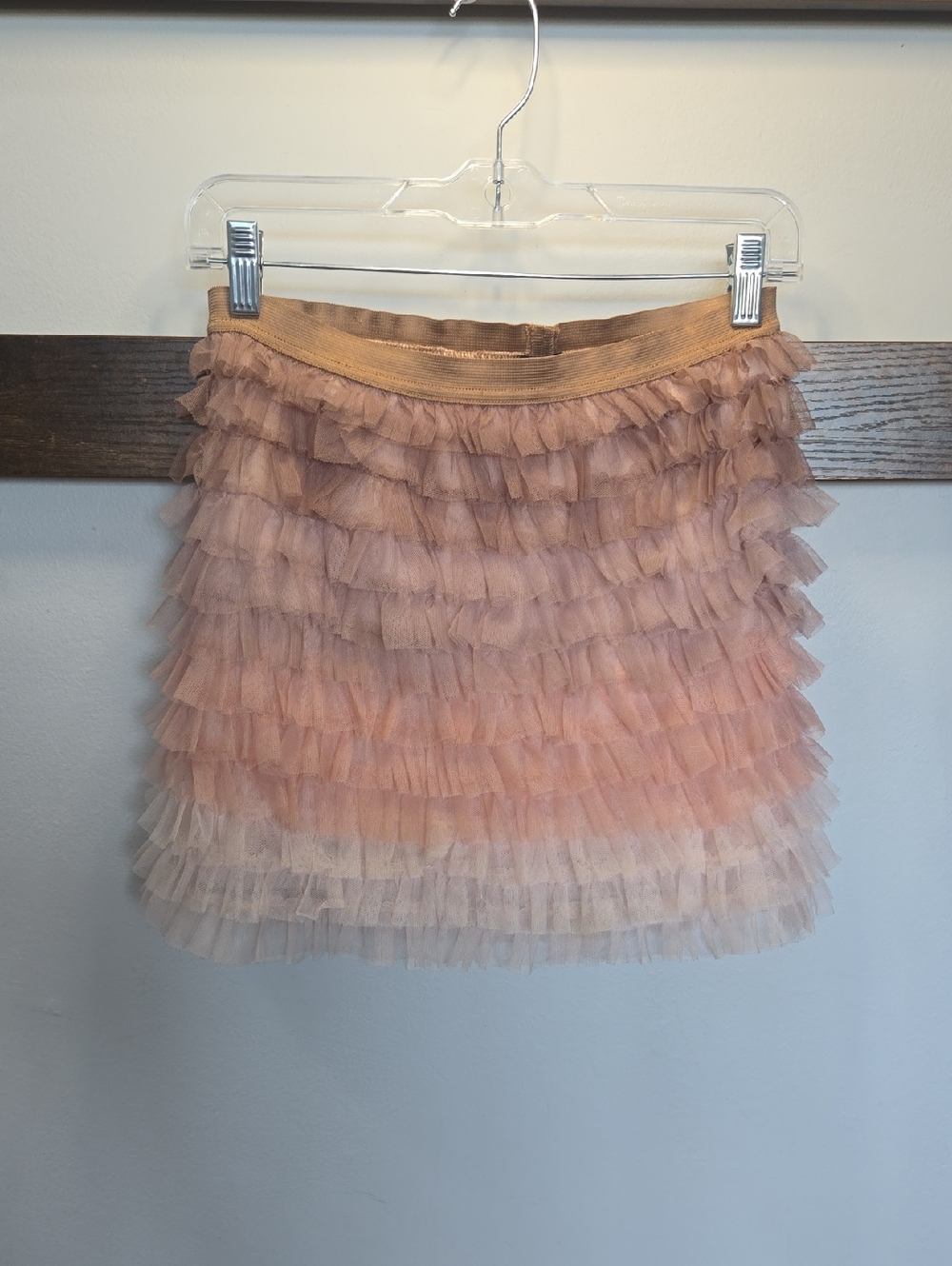 GAP Pink Ombre Layered Tulle Mini Skirt